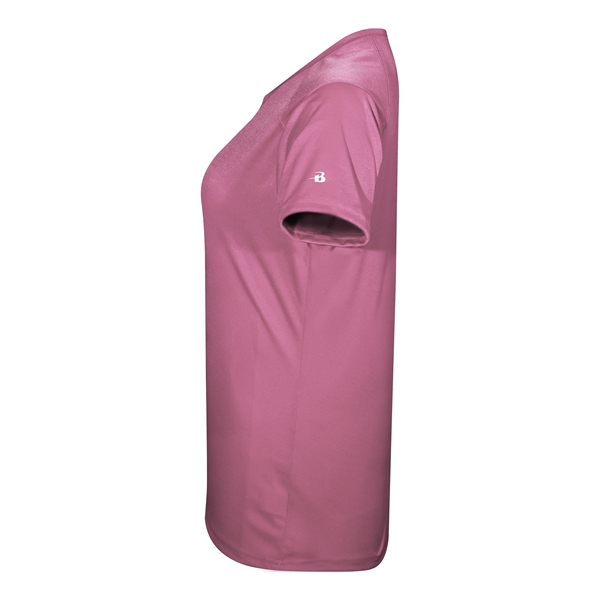 Girl's t-shirt with shoulder for maximum movement, self-fabric collar, double-needle hem.... from ASI 37461 Augusta Sportswear