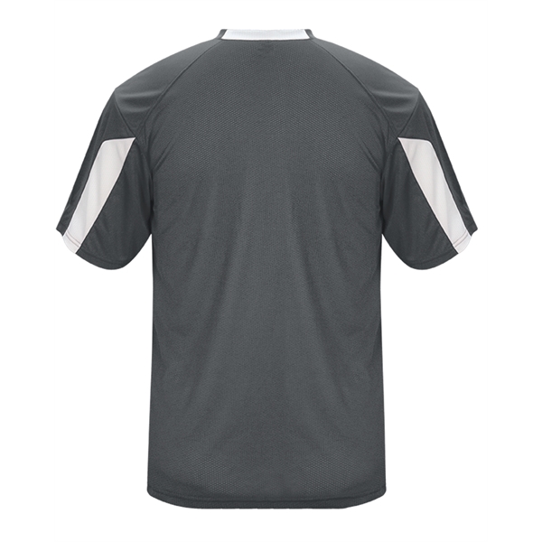Striker tee with  self-fabric collar,  paneled shoulder for maximum... from ASI 37461 Augusta Sportswear