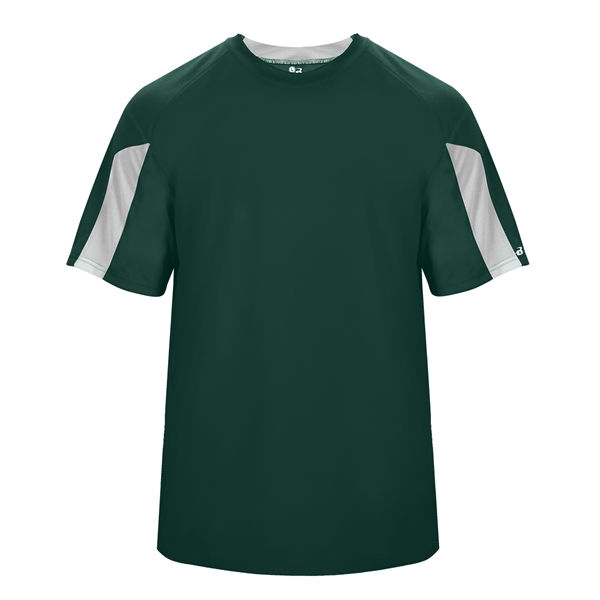 Striker tee with  self-fabric collar,  paneled shoulder for maximum... from ASI 37461 Augusta Sportswear