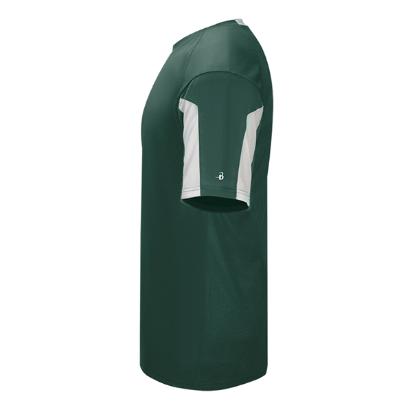 Striker tee with  self-fabric collar,  paneled shoulder for maximum... from ASI 37461 Augusta Sportswear