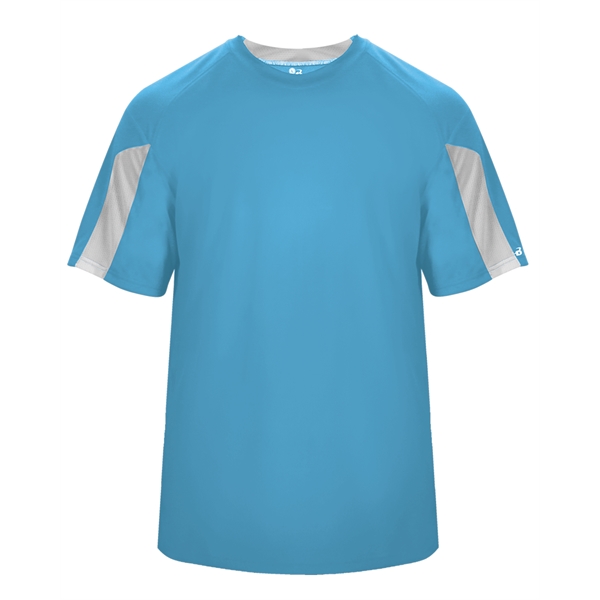 Striker tee with  self-fabric collar,  paneled shoulder for maximum... from ASI 37461 Augusta Sportswear