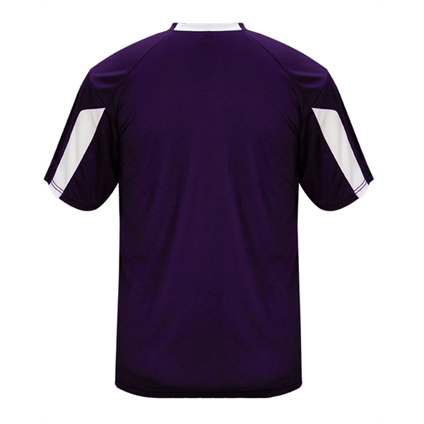 Striker tee with  self-fabric collar,  paneled shoulder for maximum... from ASI 37461 Augusta Sportswear