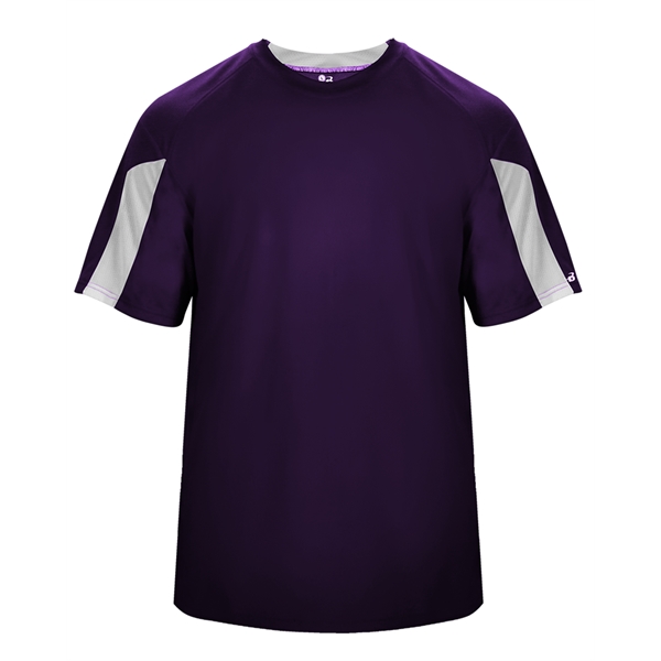 Striker tee with  self-fabric collar,  paneled shoulder for maximum... from ASI 37461 Augusta Sportswear