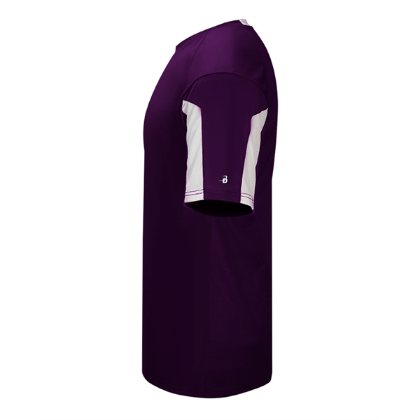 Striker tee with  self-fabric collar,  paneled shoulder for maximum... from ASI 37461 Augusta Sportswear