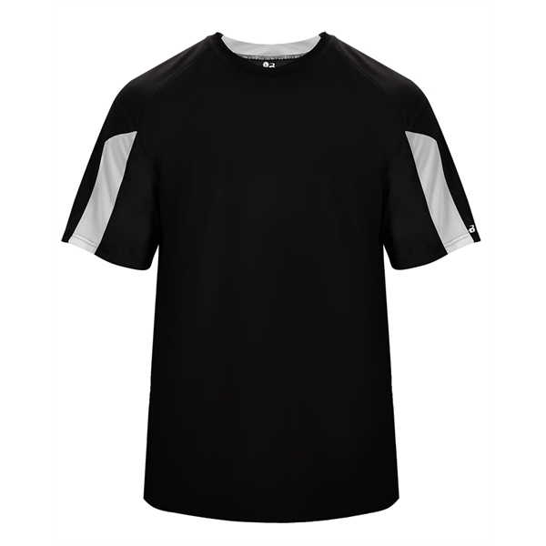 Striker tee with  self-fabric collar,  paneled shoulder for maximum... from ASI 37461 Augusta Sportswear
