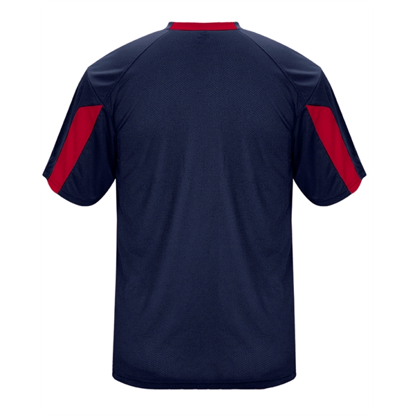 Striker tee with  self-fabric collar,  paneled shoulder for maximum... from ASI 37461 Augusta Sportswear