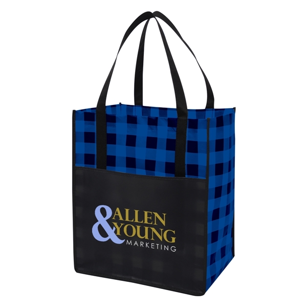 Northwoods laminated non-woven tote bag with long handles for comfortably carrying... from ASI 61125 Hit Promotional Products / Hit®