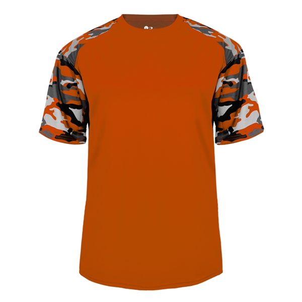 Camo sport tee with sublimated shoulder panels and sleeves, Badger sport... from ASI 37461 Augusta Sportswear