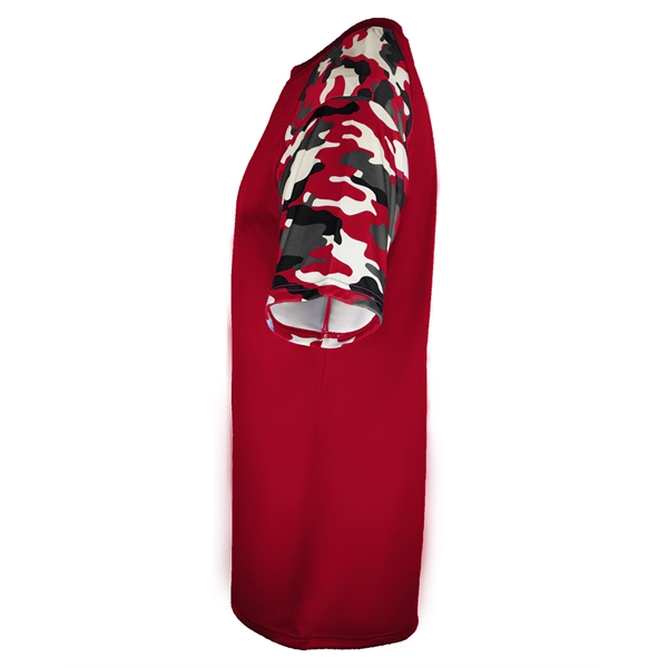 Camo sport tee with sublimated shoulder panels and sleeves, Badger sport... from ASI 37461 Augusta Sportswear
