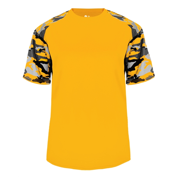Camo sport tee with sublimated shoulder panels and sleeves, Badger sport... from ASI 37461 Augusta Sportswear