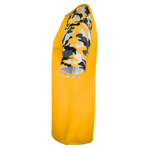 Camo sport tee with sublimated shoulder panels and sleeves, Badger sport... from ASI 37461 Augusta Sportswear