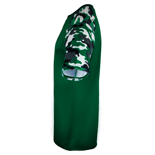 Camo sport tee with sublimated shoulder panels and sleeves, Badger sport... from ASI 37461 Augusta Sportswear