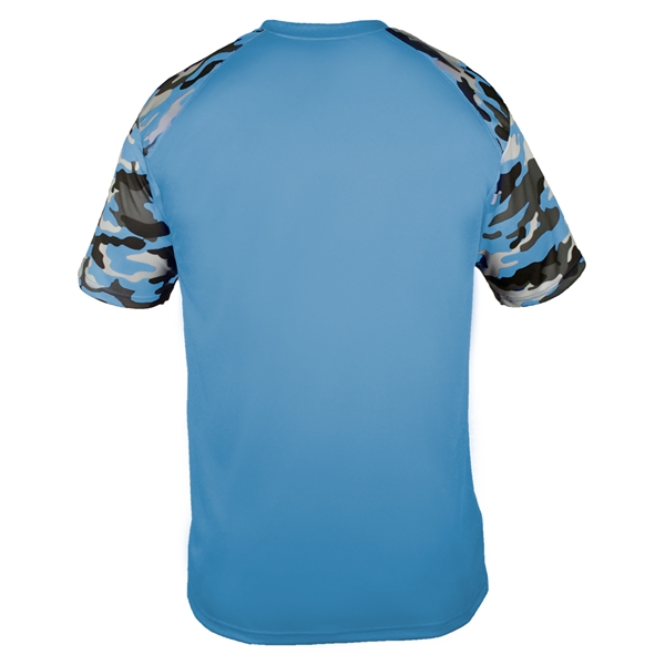 Camo sport tee with sublimated shoulder panels and sleeves, Badger sport... from ASI 37461 Augusta Sportswear