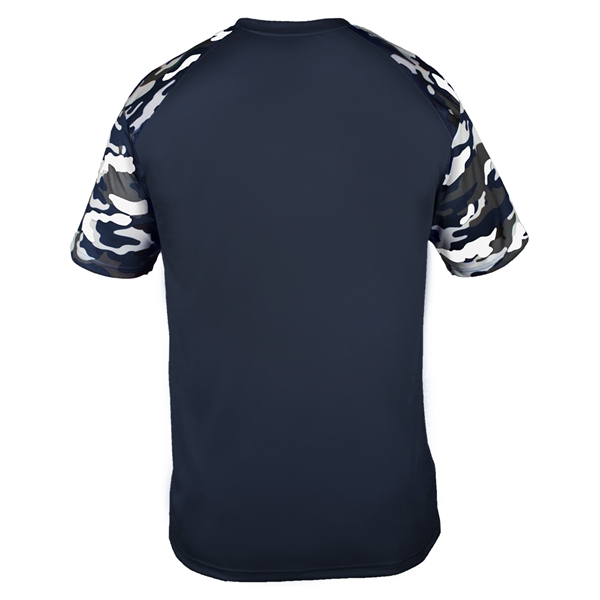 Camo sport tee with sublimated shoulder panels and sleeves, Badger sport... from ASI 37461 Augusta Sportswear