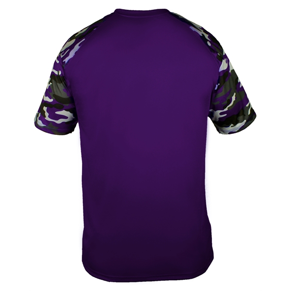 Camo sport tee with sublimated shoulder panels and sleeves, Badger sport... from ASI 37461 Augusta Sportswear
