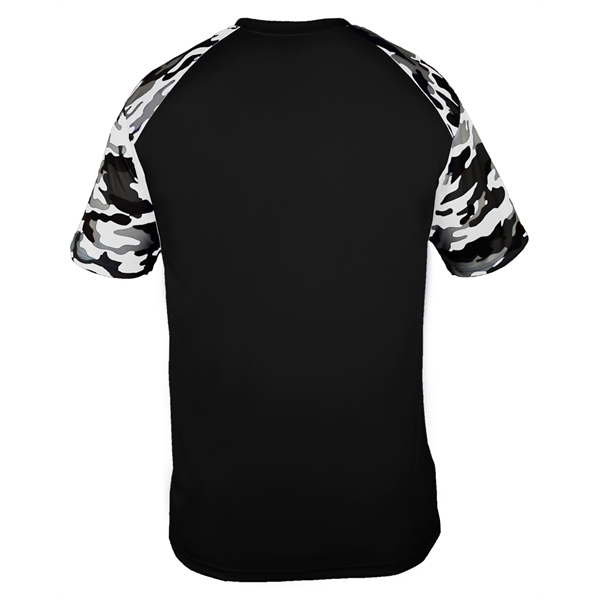 Camo sport tee with sublimated shoulder panels and sleeves, Badger sport... from ASI 37461 Augusta Sportswear