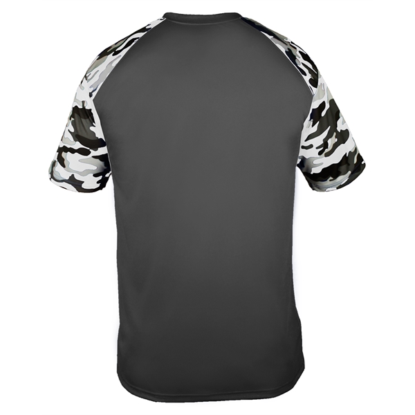 Camo sport tee with sublimated shoulder panels and sleeves, Badger sport... from ASI 37461 Augusta Sportswear