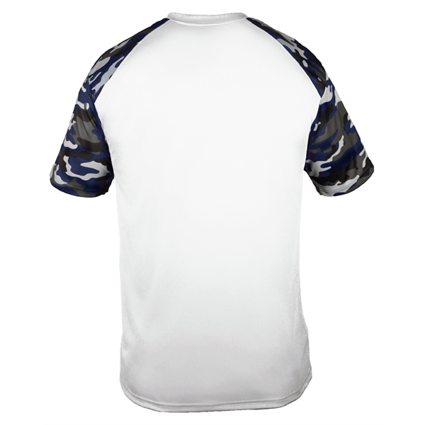 Camo sport tee with sublimated shoulder panels and sleeves, Badger sport... from ASI 37461 Augusta Sportswear