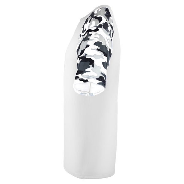 Camo sport tee with sublimated shoulder panels and sleeves, Badger sport... from ASI 37461 Augusta Sportswear