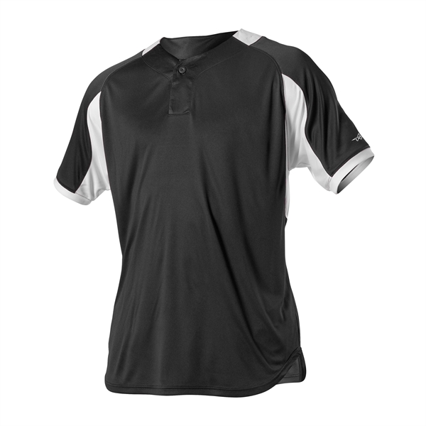 Moisture wicking, one-button Henley with inset placket, self-material main body contrast... from ASI 37461 Augusta Sportswear
