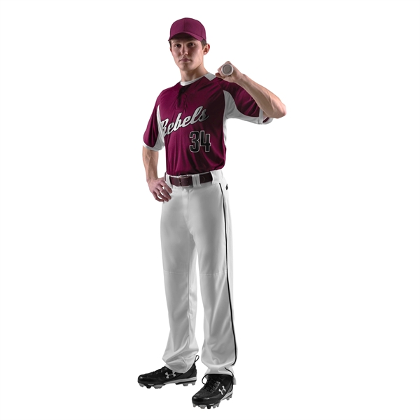 The Warp Knit Braided Baseball Pant is crafted from 100% warp-knit,... from ASI 37461 Augusta Sportswear