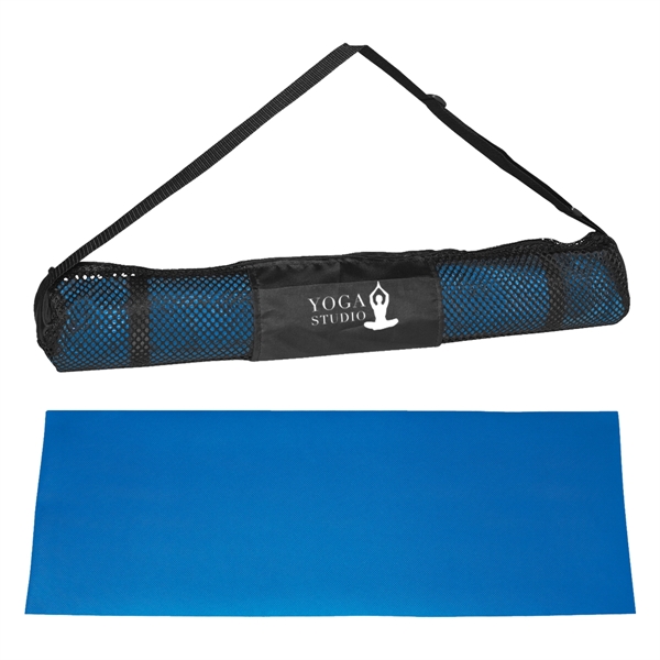 Yoga mat and carrying case, offers excellent traction.... from ASI 61125 Hit Promotional Products / Hit®