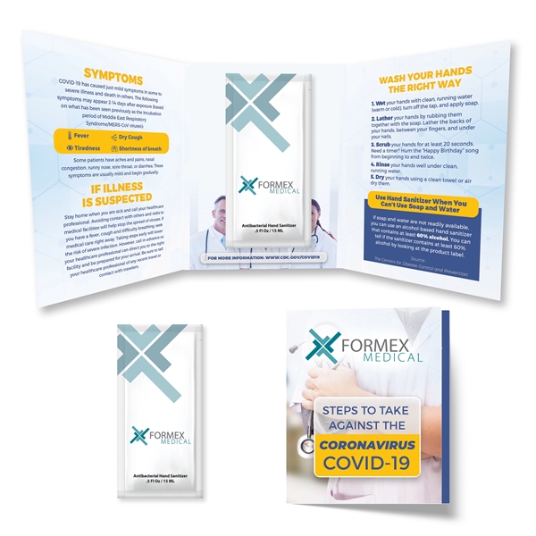 Fully customized, double fold Tek Booklet with .5 fl. oz. citrus... from ASI 90807 Tekweld