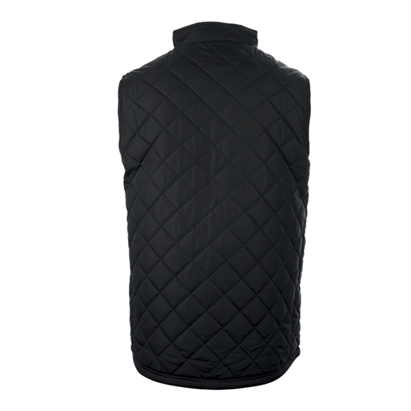 Quilted vest with wind and water resistant, self-fabric collar with full... from ASI 37461 Augusta Sportswear
