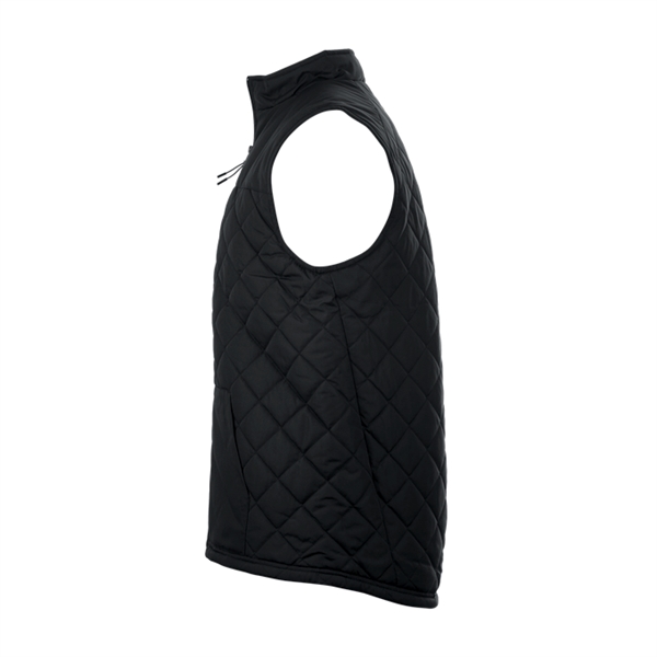 Quilted vest with wind and water resistant, self-fabric collar with full... from ASI 37461 Augusta Sportswear