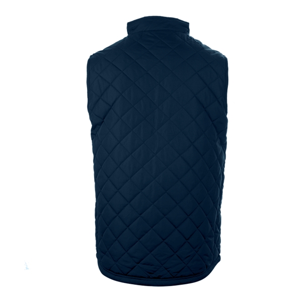 Quilted vest with wind and water resistant, self-fabric collar with full... from ASI 37461 Augusta Sportswear