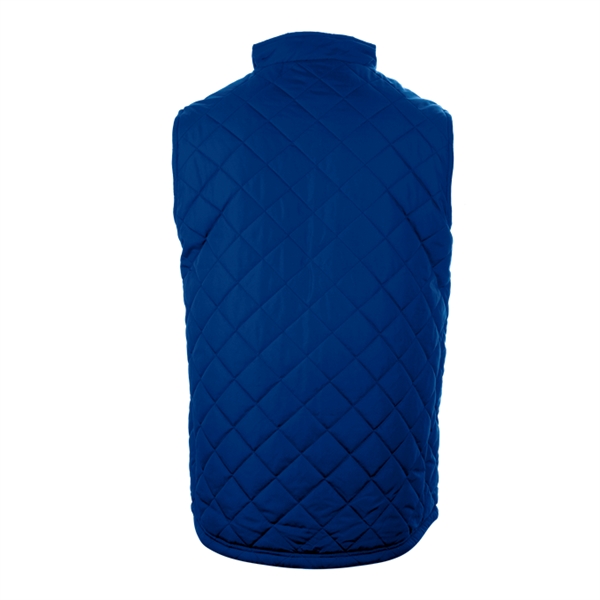 Quilted vest with wind and water resistant, self-fabric collar with full... from ASI 37461 Augusta Sportswear