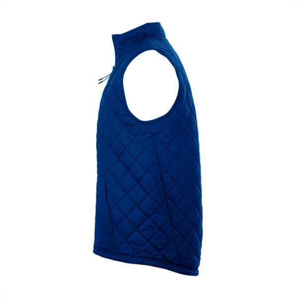 Quilted vest with wind and water resistant, self-fabric collar with full... from ASI 37461 Augusta Sportswear