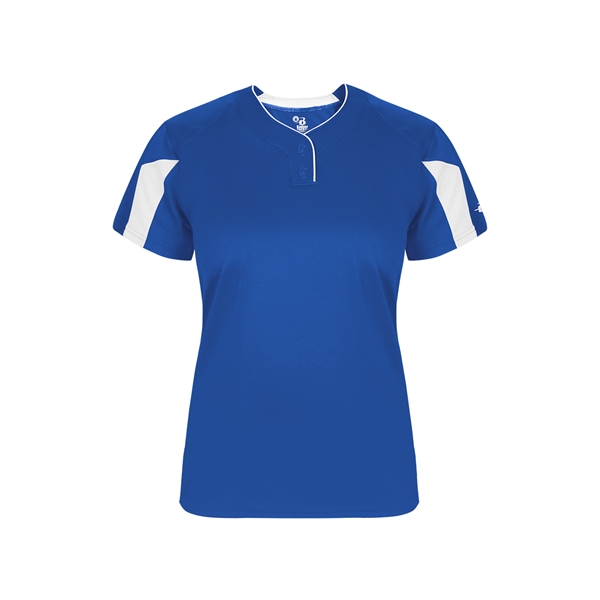 Women's placket with 100% polyester arrow mesh vented back for breathability,... from ASI 37461 Augusta Sportswear