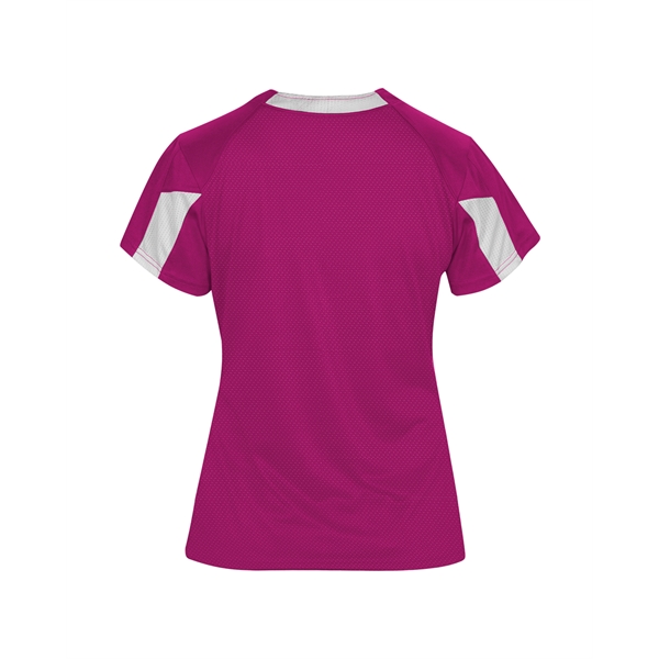 Women's placket with 100% polyester arrow mesh vented back for breathability,... from ASI 37461 Augusta Sportswear