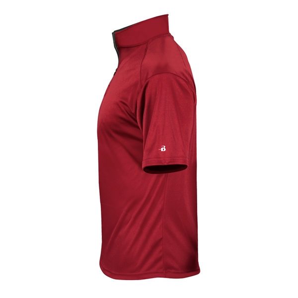 1/4 Zip Badger sport paneled shoulder for maximum movement, contrast zipper... from ASI 37461 Augusta Sportswear