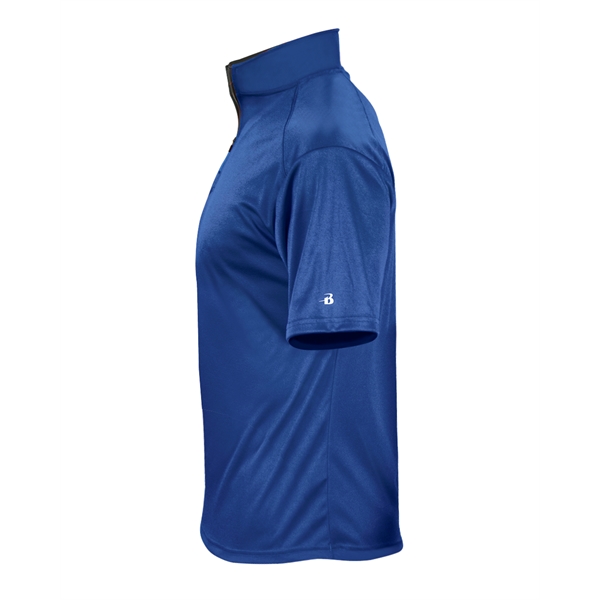 1/4 Zip Badger sport paneled shoulder for maximum movement, contrast zipper... from ASI 37461 Augusta Sportswear