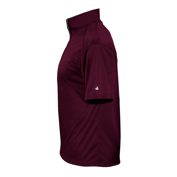 1/4 Zip Badger sport paneled shoulder for maximum movement, contrast zipper... from ASI 37461 Augusta Sportswear