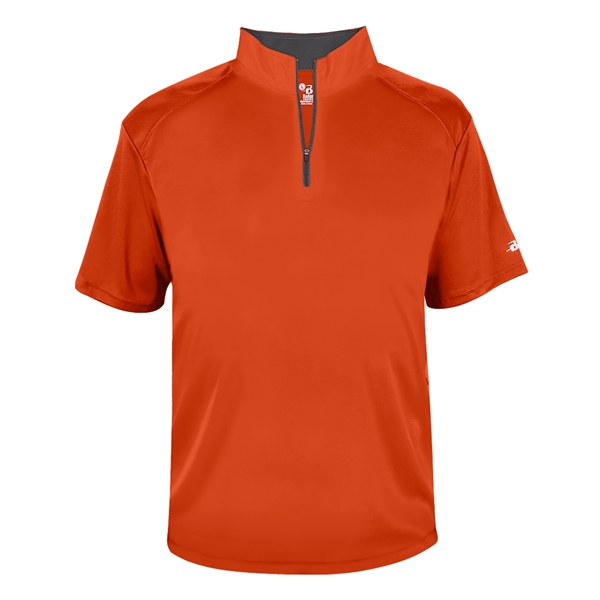 1/4 Zip Badger sport paneled shoulder for maximum movement, contrast zipper... from ASI 37461 Augusta Sportswear