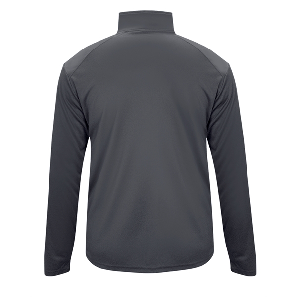 1/4 Zip Badger sport paneled shoulder for maximum movement, contrast zipper... from ASI 37461 Augusta Sportswear