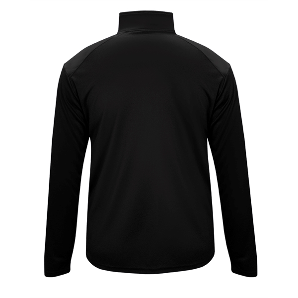 1/4 Zip Badger sport paneled shoulder for maximum movement, contrast zipper... from ASI 37461 Augusta Sportswear