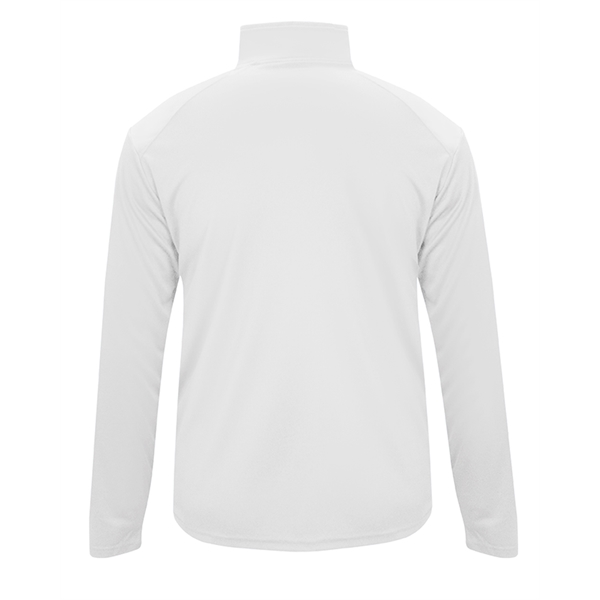 1/4 Zip Badger sport paneled shoulder for maximum movement, contrast zipper... from ASI 37461 Augusta Sportswear