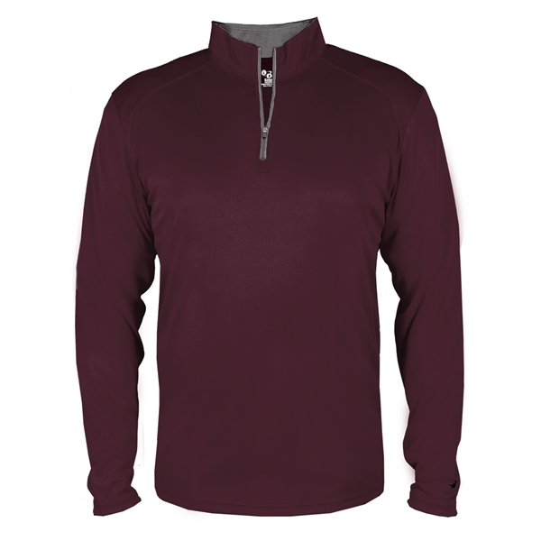 1/4 Zip Badger sport paneled shoulder for maximum movement, contrast zipper... from ASI 37461 Augusta Sportswear