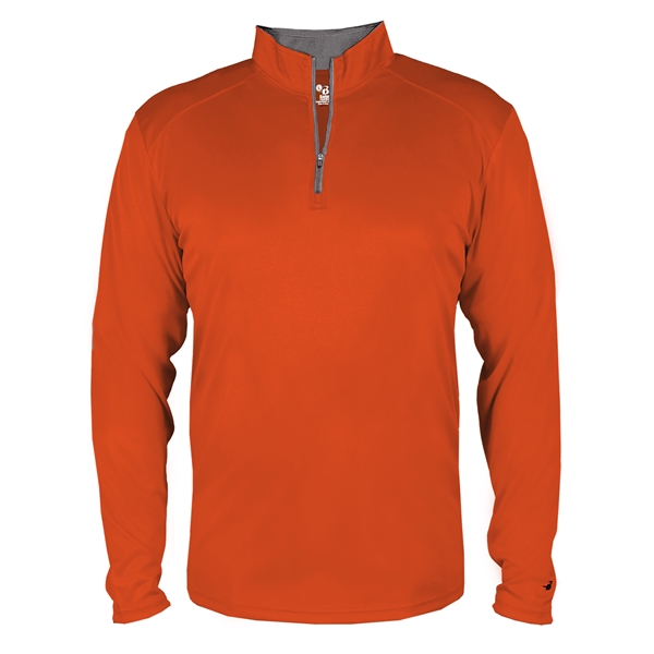 1/4 Zip Badger sport paneled shoulder for maximum movement, contrast zipper... from ASI 37461 Augusta Sportswear