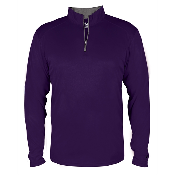 1/4 Zip Badger sport paneled shoulder for maximum movement, contrast zipper... from ASI 37461 Augusta Sportswear