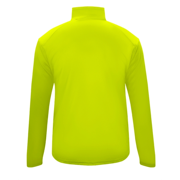 1/4 Zip Badger sport paneled shoulder for maximum movement, contrast zipper... from ASI 37461 Augusta Sportswear