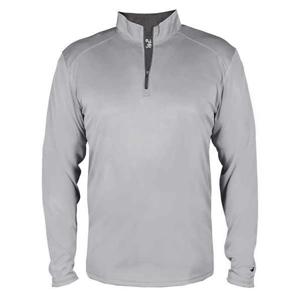 1/4 Zip Badger sport paneled shoulder for maximum movement, contrast zipper... from ASI 37461 Augusta Sportswear
