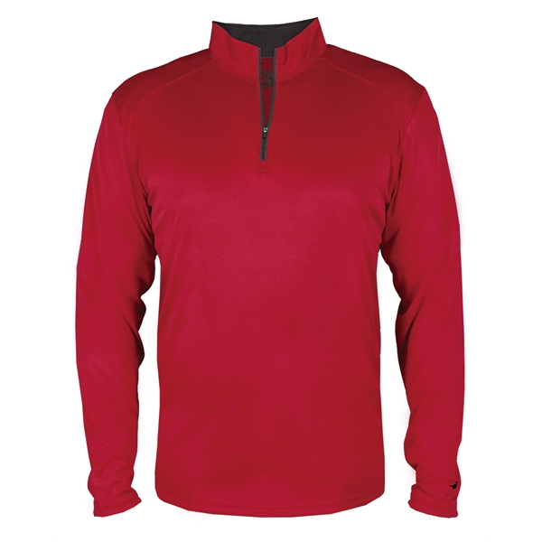1/4 Zip with Badger sport paneled shoulder for maximum movement.... from ASI 37461 Augusta Sportswear