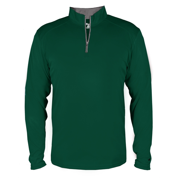 1/4 Zip with Badger sport paneled shoulder for maximum movement.... from ASI 37461 Augusta Sportswear