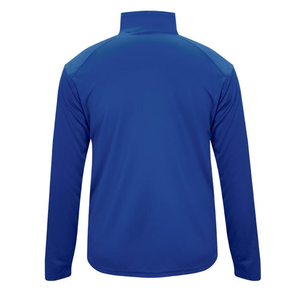 1/4 Zip with Badger sport paneled shoulder for maximum movement.... from ASI 37461 Augusta Sportswear