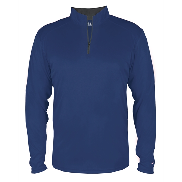 1/4 Zip with Badger sport paneled shoulder for maximum movement.... from ASI 37461 Augusta Sportswear